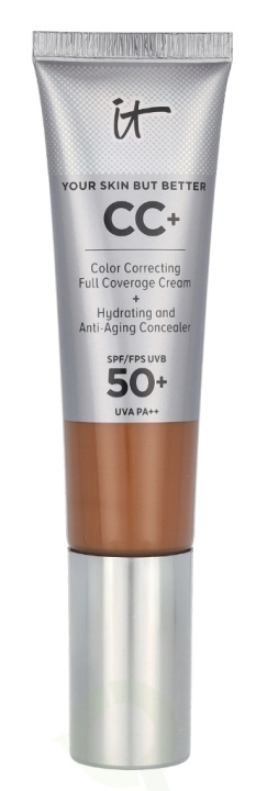 IT Cosmetics CC+ Color Corr. Full Coverage Cream SPF50 32 ml Rich Honey in the group BEAUTY & HEALTH / Makeup / Facial makeup / Foundation at TP E-commerce Nordic AB (D26042)