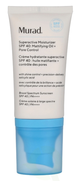 Murad Superactive Moisturizer Oil + Pore Control SPF40 50 ml in the group BEAUTY & HEALTH / Skin care / Face / Day cream at TP E-commerce Nordic AB (D26066)