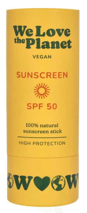 We Love The Planet Sunscreen Stick SPF50 40 g in the group BEAUTY & HEALTH / Skin care / Tanning / Sunscreen at TP E-commerce Nordic AB (D26069)