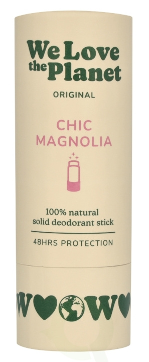 We Love The Planet Original Deodorant Stick 40 g Chic Magnolia in the group BEAUTY & HEALTH / Fragrance & Perfume / Deodorants at TP E-commerce Nordic AB (D26078)