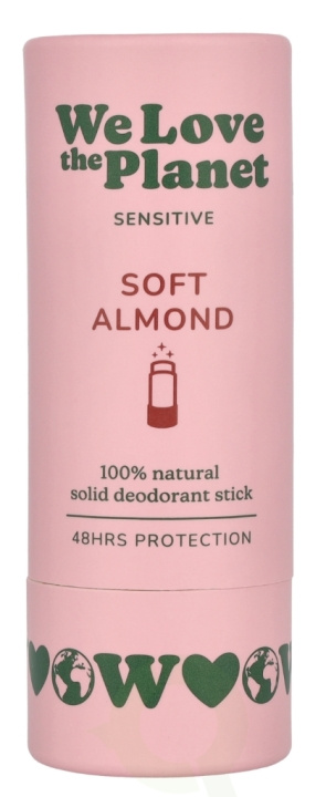 We Love The Planet Sensitive Deodorant Stick 40 g Soft Almond in the group BEAUTY & HEALTH / Fragrance & Perfume / Deodorants at TP E-commerce Nordic AB (D26116)
