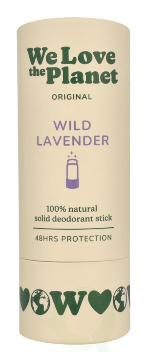 We Love The Planet Original Deodorant Stick 40 g Wild Lavender in the group BEAUTY & HEALTH / Fragrance & Perfume / Deodorants at TP E-commerce Nordic AB (D26117)
