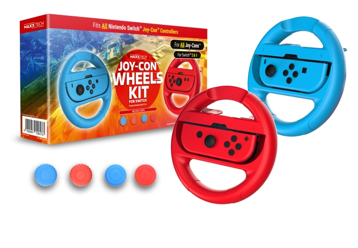 Maxx Tech Joy-Con Wheels & Grip Kit for Nintendo Switch 2/1 in the group HOME ELECTRONICS / Game consoles & Accessories / Nintendo Switch 2 / Accessories at TP E-commerce Nordic AB (D26856)
