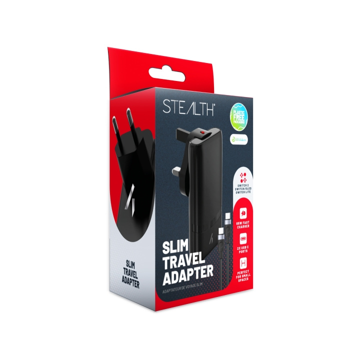Stealth Slim Travel Adapter - Switch, OLED, Lite, Switch 2 in the group HOME ELECTRONICS / Game consoles & Accessories / Nintendo Switch 2 / Accessories at TP E-commerce Nordic AB (D26873)