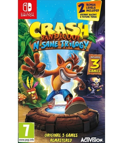 Crash Bandicoot - N\'Sane Trilogy Remastered (Switch) in the group HOME ELECTRONICS / Game consoles & Accessories / Nintendo Switch / Games at TP E-commerce Nordic AB (D26956)