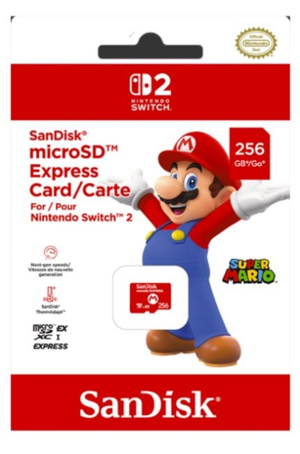 SanDisk Nintendo Switch 2 Micro SD Exp in the group HOME ELECTRONICS / Game consoles & Accessories / Nintendo Switch 2 / Accessories at TP E-commerce Nordic AB (D27043)