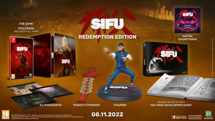 SIFU Redemption Edition (Collector\'s Edition) (Switch) in the group HOME ELECTRONICS / Game consoles & Accessories / Nintendo Switch / Games at TP E-commerce Nordic AB (D27067)