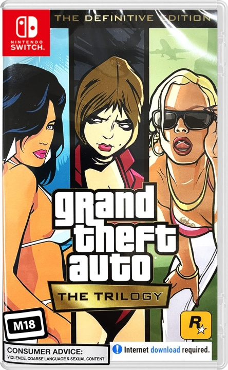 Grand Theft Auto: The Trilogy (The Definitive Edition) (Import) (Switch) in the group HOME ELECTRONICS / Game consoles & Accessories / Nintendo Switch / Games at TP E-commerce Nordic AB (D27216)
