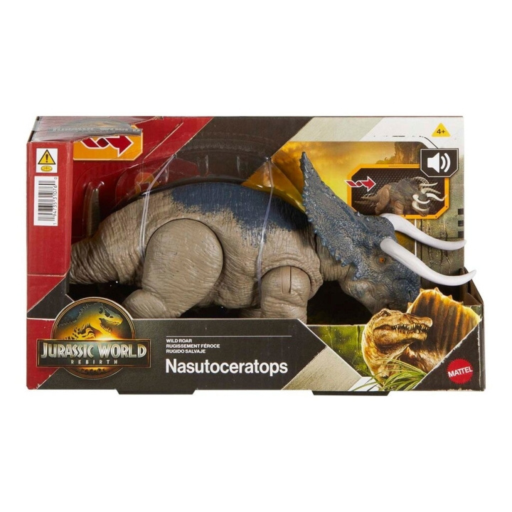 Jurassic World Rebirth Wild Roar - Nasutoceratops in the group TOYS, KIDS & BABY PRODUCTS / Toys / Figures, Miniatures & accessories at TP E-commerce Nordic AB (D27619)