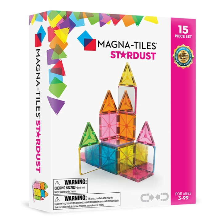 Magna Tiles MAGNA-TILES - Stardust 15 Piece Set (90210) in the group TOYS, KIDS & BABY PRODUCTS / Toys / Building toys / Toy blocks at TP E-commerce Nordic AB (D27633)