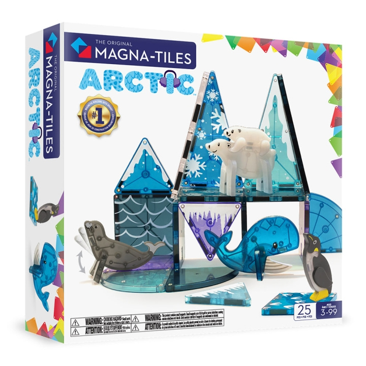 Magna Tiles MAGNA-TILES - Artic Animals 25 pcs set (90221) in the group TOYS, KIDS & BABY PRODUCTS / Toys / Building toys / Toy blocks at TP E-commerce Nordic AB (D27635)