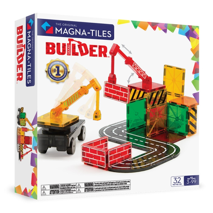 Magna Tiles MAGNA-TILES - Builder 32 Piece Set (90226) in the group TOYS, KIDS & BABY PRODUCTS / Toys / Building toys / Toy blocks at TP E-commerce Nordic AB (D27638)