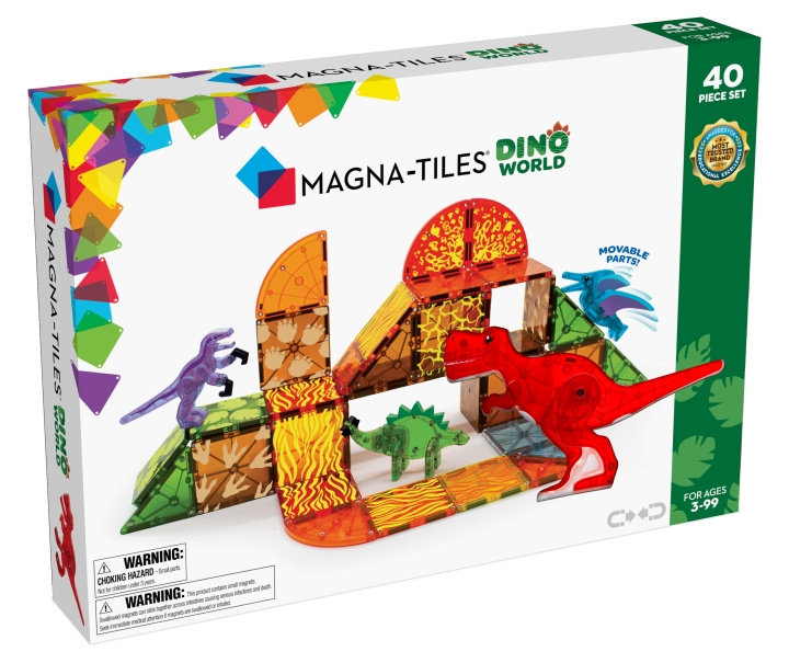 Magna Tiles Magna-Tiles - Dino World 40 pcs set (90232) in the group TOYS, KIDS & BABY PRODUCTS / Toys / Building toys / Toy blocks at TP E-commerce Nordic AB (D27639)