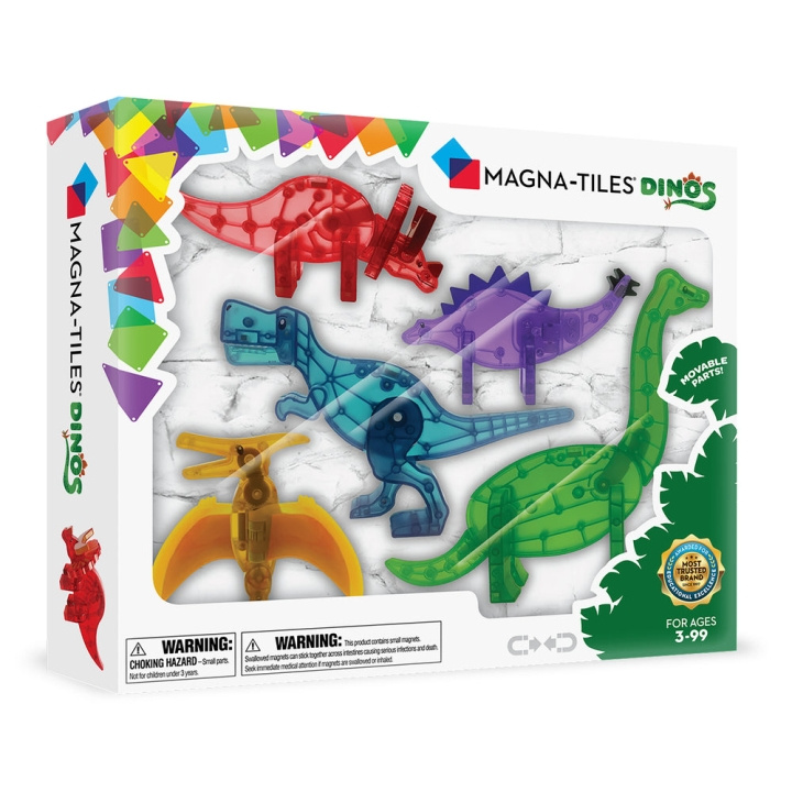 Magna Tiles MAGNA-TILES - DDinos 5 Piece Set (90229) in the group TOYS, KIDS & BABY PRODUCTS / Toys / Building toys / Toy blocks at TP E-commerce Nordic AB (D27640)
