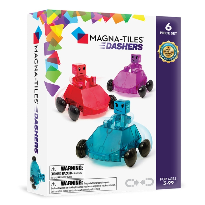 Magna Tiles MAGNA-TILES - Dashers, 6 pcs set (90234) in the group TOYS, KIDS & BABY PRODUCTS / Toys / Building toys / Toy blocks at TP E-commerce Nordic AB (D27643)