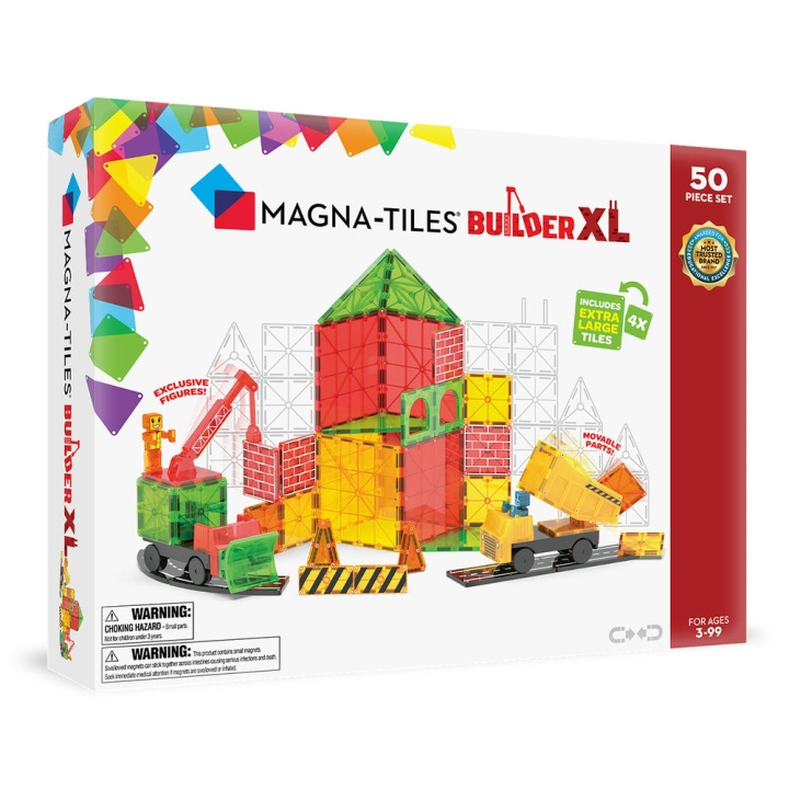 Magna Tiles MAGNA-TILES - Builder XL 50 pcs (90289) in the group TOYS, KIDS & BABY PRODUCTS / Toys / Building toys / Toy blocks at TP E-commerce Nordic AB (D27644)