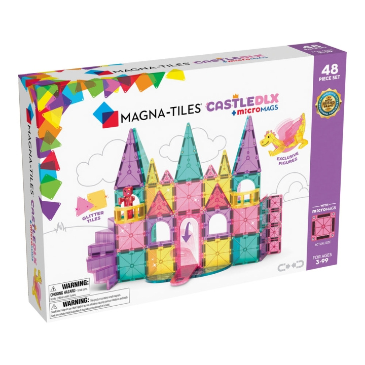 Magna Tiles MAGNA-TILES - Castle Deluxe 48 Piece Set (90291) in the group TOYS, KIDS & BABY PRODUCTS / Toys / Building toys / Toy blocks at TP E-commerce Nordic AB (D27645)