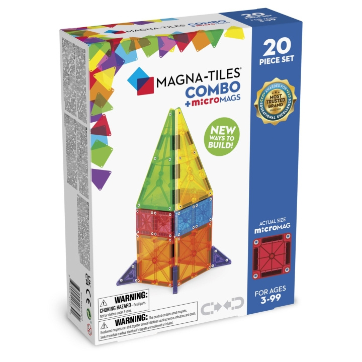 Magna Tiles Magna-Tiles - microMAGS Combo 20 pcs (90292) in the group TOYS, KIDS & BABY PRODUCTS / Toys / Building toys / Toy blocks at TP E-commerce Nordic AB (D27646)