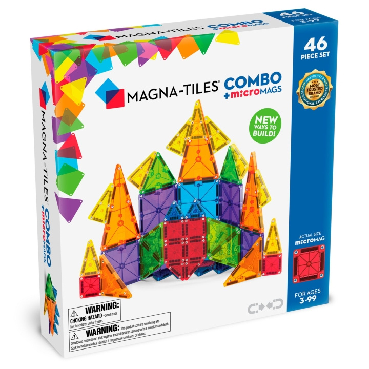 Magna Tiles MAGNA-TILES - microMAGS Combo 46 pcs (90293) in the group TOYS, KIDS & BABY PRODUCTS / Toys / Building toys / Toy blocks at TP E-commerce Nordic AB (D27647)