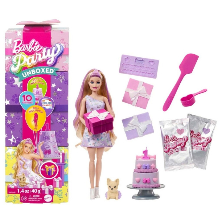 Barbie Party Unboxed Assortment (JFG68) in the group TOYS, KIDS & BABY PRODUCTS / Toys / Docks & Accessories at TP E-commerce Nordic AB (D27651)