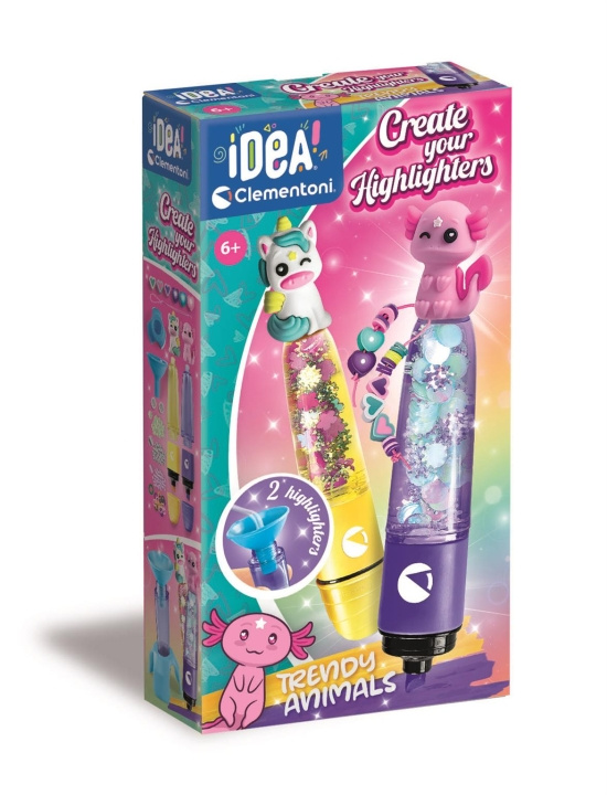 Clementoni Small Highlighter Lab Trendy Animals (I-18167) in the group TOYS, KIDS & BABY PRODUCTS / Toys / Crafts at TP E-commerce Nordic AB (D27694)