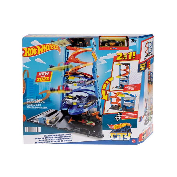 Hot Wheels City Transforming Race Tower Playset (HKX43) in the group TOYS, KIDS & BABY PRODUCTS / Toys / Toy cars at TP E-commerce Nordic AB (D27713)