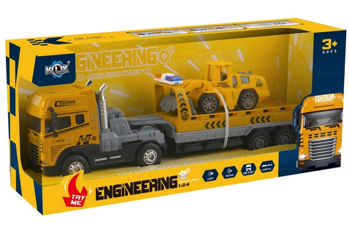 KLX Die-cast truck w/hanger, bulldozer light & sound (534678) in the group TOYS, KIDS & BABY PRODUCTS / Toys / Toy cars at TP E-commerce Nordic AB (D27772)