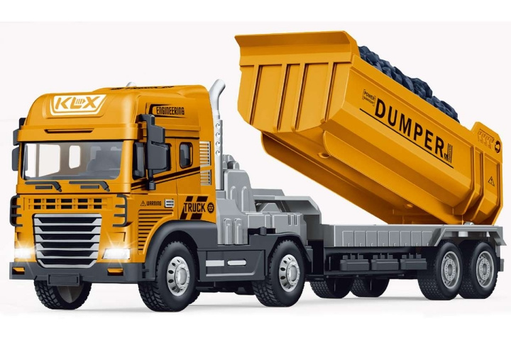 KLX Die-cast truck w/dumper, friction, light & sound (534679) in the group TOYS, KIDS & BABY PRODUCTS / Toys / Toy cars at TP E-commerce Nordic AB (D27773)