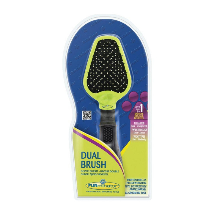Furminator Dual Grooming Brush - (640.7232) in the group BEAUTY & HEALTH / Hair & Styling / Hair brushes at TP E-commerce Nordic AB (D27791)