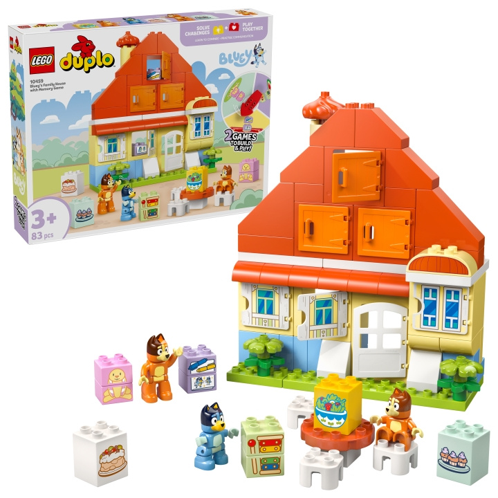 LEGO DUPLO Bluey - Bluey\'s Family House with Memory Game (10459) in the group TOYS, KIDS & BABY PRODUCTS / Toys / Building toys / Lego at TP E-commerce Nordic AB (D27798)