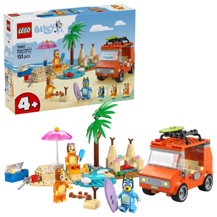 LEGO Bluey - Bluey\'s Beach & Family Car Trip (11202) in the group TOYS, KIDS & BABY PRODUCTS / Toys / Building toys / Lego at TP E-commerce Nordic AB (D27800)