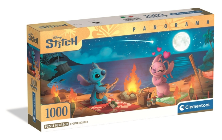 Clementoni Puzzle Panorama HQC Disney Stitch, 1000 pcs (I-37061) in the group TOYS, KIDS & BABY PRODUCTS / Toys / Kids puzzle at TP E-commerce Nordic AB (D27833)