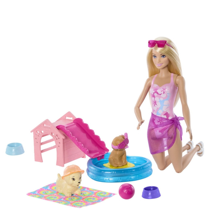 Barbie Puppy Pool Party Aloha Blonde (JBF35) in the group TOYS, KIDS & BABY PRODUCTS / Toys / Docks & Accessories at TP E-commerce Nordic AB (D27848)