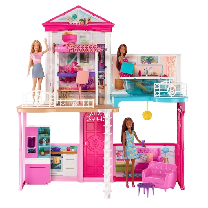 Barbie House with furniture and accessories (GLH56) in the group TOYS, KIDS & BABY PRODUCTS / Toys / Docks & Accessories at TP E-commerce Nordic AB (D27866)