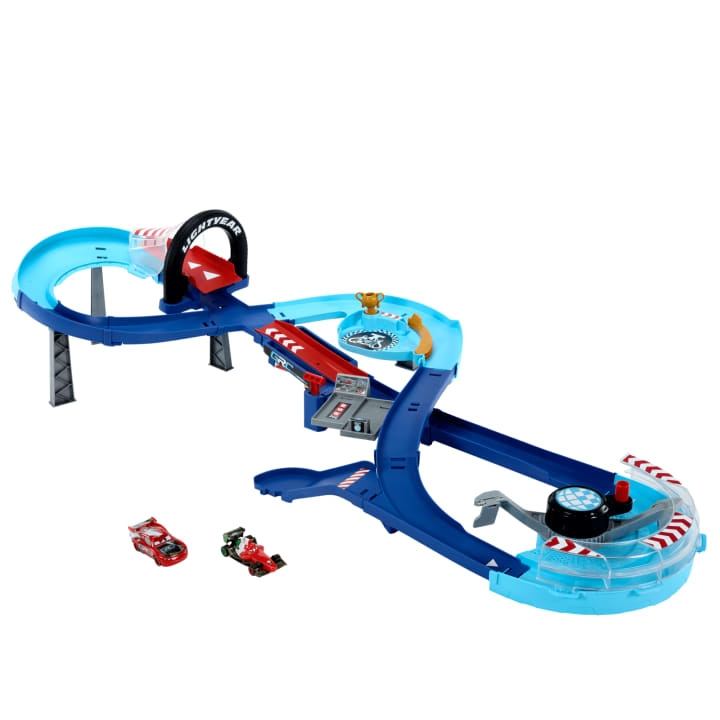 Disney Cars – GRC Super Play Set with McQueen and Francesco (HXJ32) in the group TOYS, KIDS & BABY PRODUCTS / Toys / Toy cars at TP E-commerce Nordic AB (D27868)