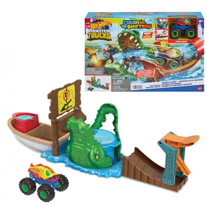Hot Wheels Monster Trucks Swamp Chomp Playset (HGV14) in the group TOYS, KIDS & BABY PRODUCTS / Toys / Play set at TP E-commerce Nordic AB (D27870)