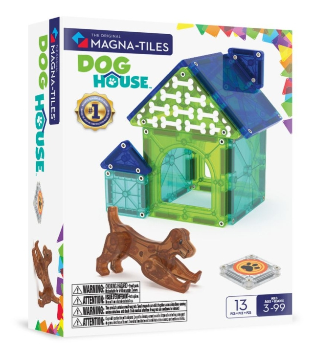 Magna Tiles MAGNA-TILES - Dog House 13 pcs (90356) in the group TOYS, KIDS & BABY PRODUCTS / Toys / Building toys / Toy blocks at TP E-commerce Nordic AB (D27885)