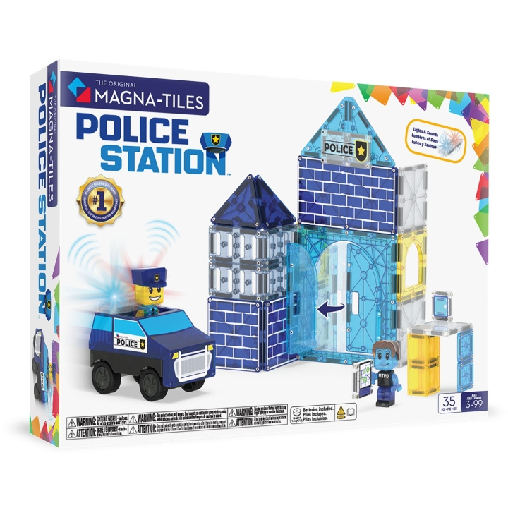 Magna Tiles MAGNA-TILES - Police Station 36 pcs (90352) in the group TOYS, KIDS & BABY PRODUCTS / Toys / Building toys / Toy blocks at TP E-commerce Nordic AB (D27887)