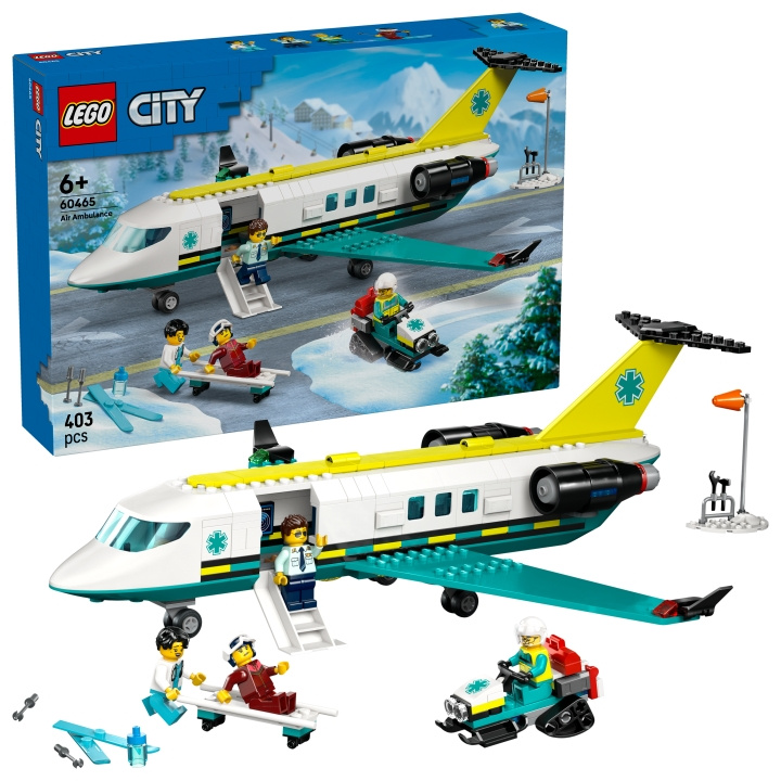 LEGO LEGO City - Emergency Air Ambulance Airplane (60465) in the group TOYS, KIDS & BABY PRODUCTS / Toys / Building toys / Lego at TP E-commerce Nordic AB (D27890)