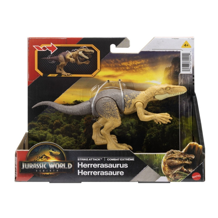 Jurassic World Rebirth Strike Attack - Herrerasaurus in the group TOYS, KIDS & BABY PRODUCTS / Toys / Figures, Miniatures & accessories at TP E-commerce Nordic AB (D27895)