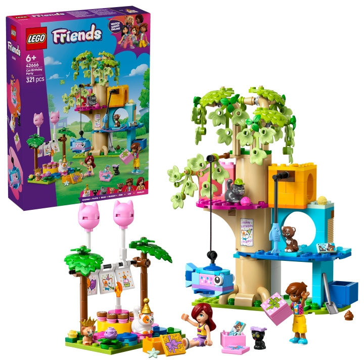 LEGO LEGO Friends - Cat Birthday Party & Tree House (42666) in the group TOYS, KIDS & BABY PRODUCTS / Toys / Building toys / Lego at TP E-commerce Nordic AB (D27904)