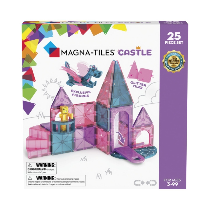 Magna Tiles Magna-Tiles - Castle 25 pcs (90290) in the group TOYS, KIDS & BABY PRODUCTS / Toys / Building toys / Toy blocks at TP E-commerce Nordic AB (D27941)
