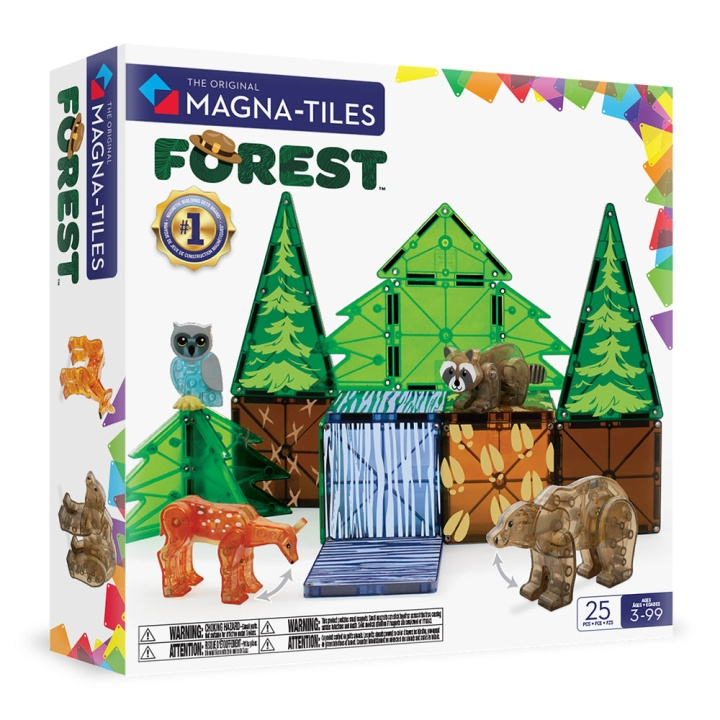 Magna Tiles MAGNA-TILES - Forest Animals 25 pcs set (90224) in the group TOYS, KIDS & BABY PRODUCTS / Toys / Building toys / Toy blocks at TP E-commerce Nordic AB (D27950)