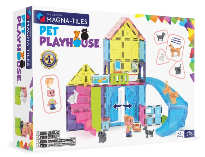 Magna Tiles Magna-Tiles - Pet Playhouse 50 pcs. (90354F) in the group TOYS, KIDS & BABY PRODUCTS / Toys / Building toys / Toy blocks at TP E-commerce Nordic AB (D27973)