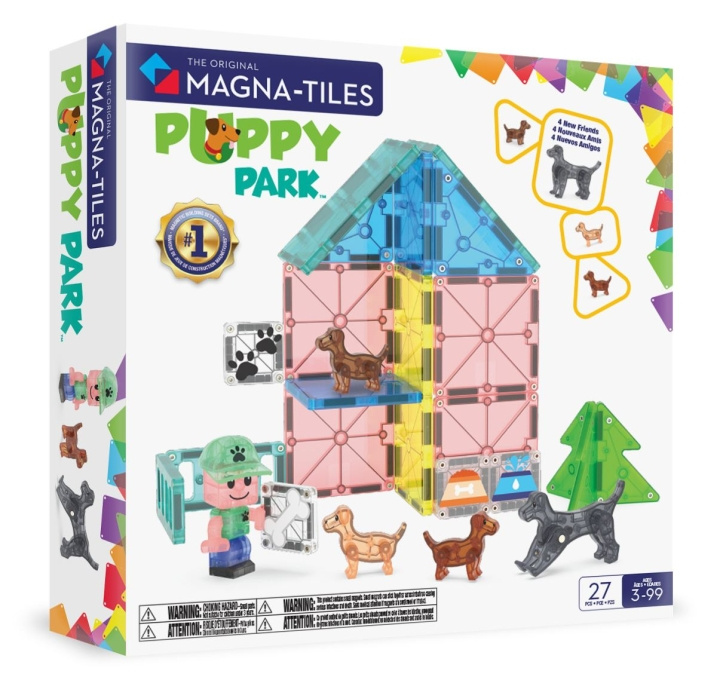 Magna Tiles MAGNA-TILES - Doggy Daycare 27 pcs (90355) in the group TOYS, KIDS & BABY PRODUCTS / Toys / Building toys / Toy blocks at TP E-commerce Nordic AB (D27974)