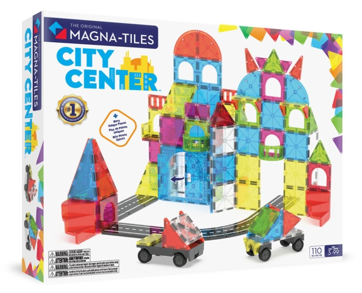Magna Tiles MAGNA-TILES - City Center 110 pcs. (90364F) in the group TOYS, KIDS & BABY PRODUCTS / Toys / Building toys / Toy blocks at TP E-commerce Nordic AB (D27976)