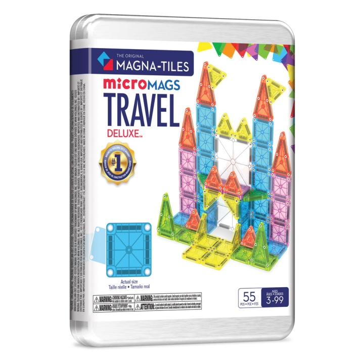 Magna Tiles Magna-Tiles - Travel Set Deluxe™ 55 Piece Set (90365) in the group TOYS, KIDS & BABY PRODUCTS / Toys / Building toys / Toy blocks at TP E-commerce Nordic AB (D27991)