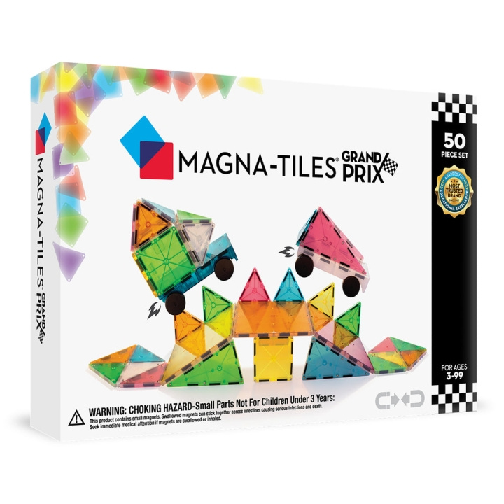 Magna Tiles Magna-Tiles - Grand Prix Frost 50 Piece Set (90257) in the group TOYS, KIDS & BABY PRODUCTS / Toys / Building toys / Toy blocks at TP E-commerce Nordic AB (D27993)