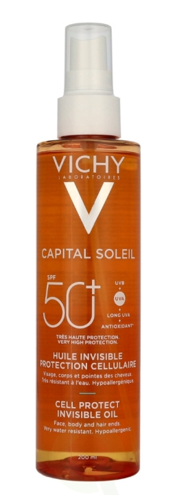 Vichy Capital Soleil Cell Protect Invisible Oil SPF50+ 200 ml in the group BEAUTY & HEALTH / Skin care / Tanning / Sunscreen at TP E-commerce Nordic AB (D28111)