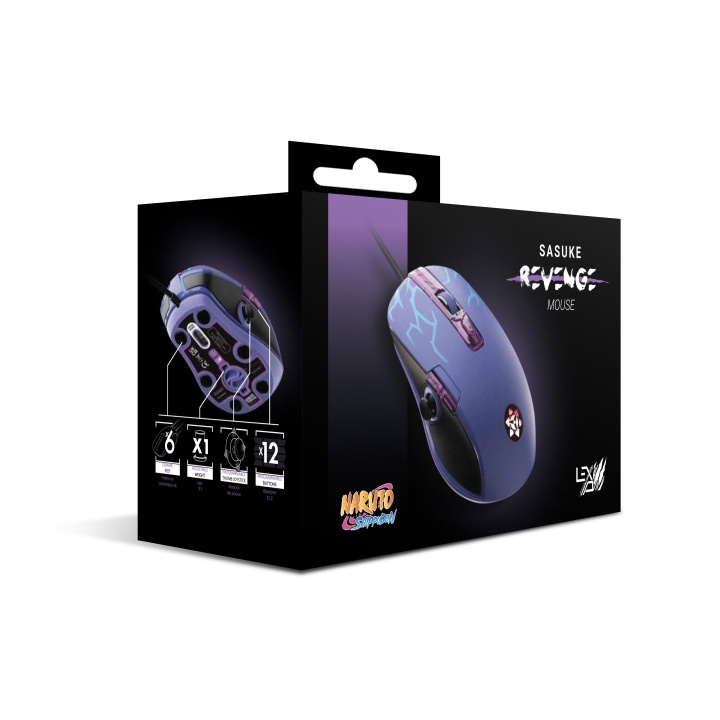 Lexip Sasuke Mouse Design By Tsume - Naruto Shippuden in the group COMPUTERS & PERIPHERALS / GAMING / Mice at TP E-commerce Nordic AB (D28417)